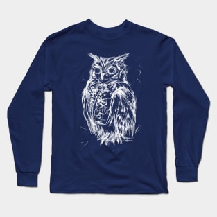 Owl Print Long Sleeve T-Shirt